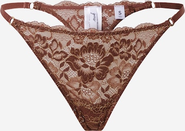 GUESS Thong 'CRYSTAL' in Brown: front
