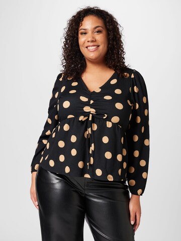 Dorothy Perkins Curve Bluse in Schwarz: predná strana