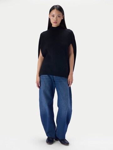 juoda GOBI Cashmere Apsiaustas