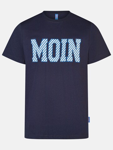 salzhaut Shirt 'Diek - Moin' in Blue: front