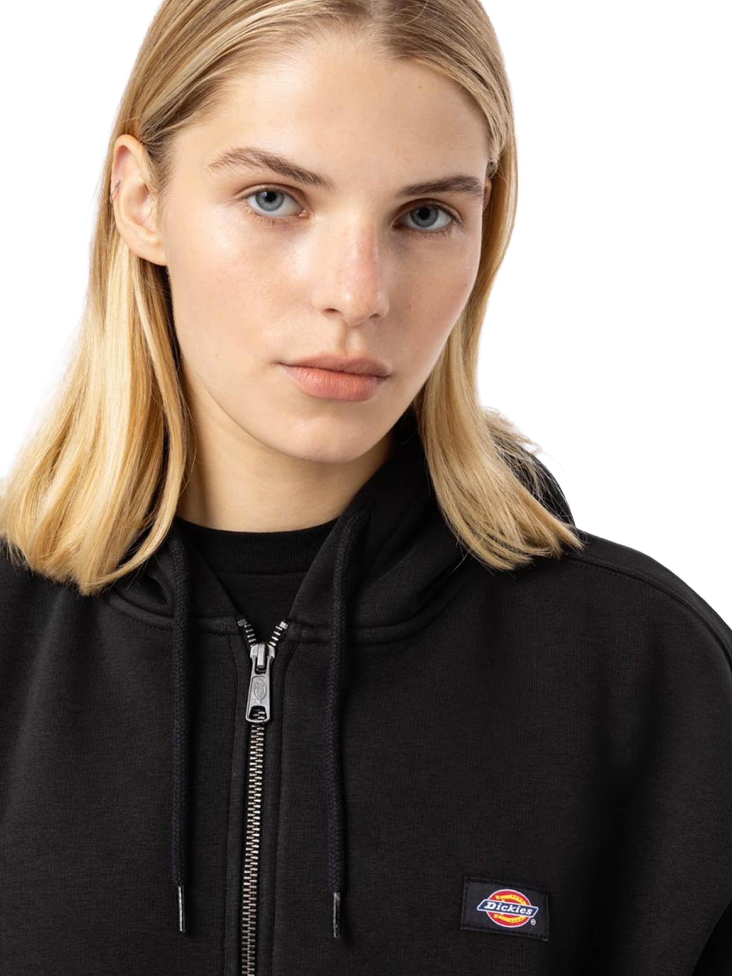 DICKIES Sweatvest 'Oakport' in Zwart