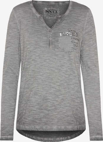 T-shirt Soccx en gris : devant