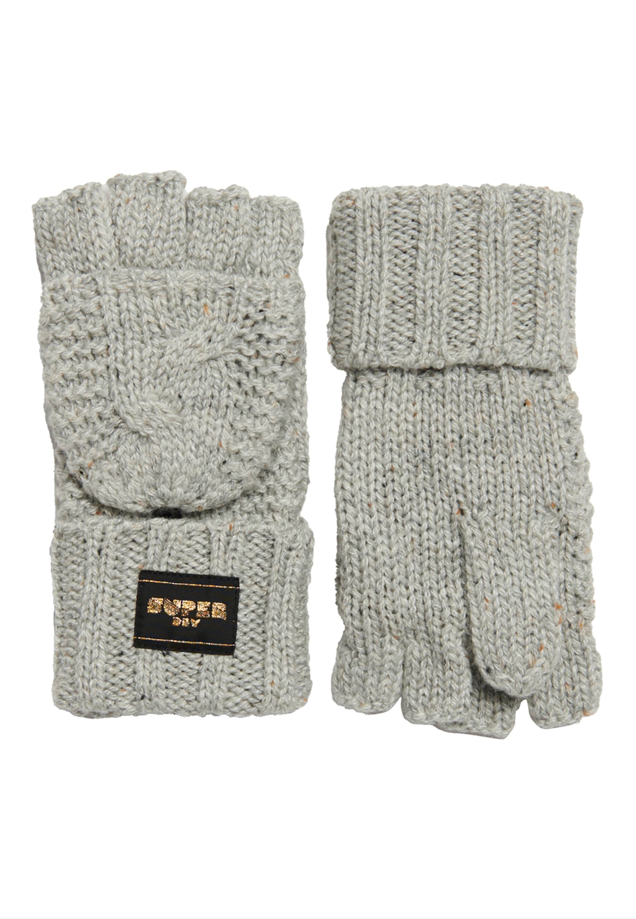 Superdry & CoKlasične rukavice - siva boja: prednji dio