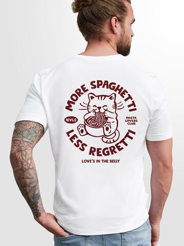 Neverless Shirt 'spaghetti' in White