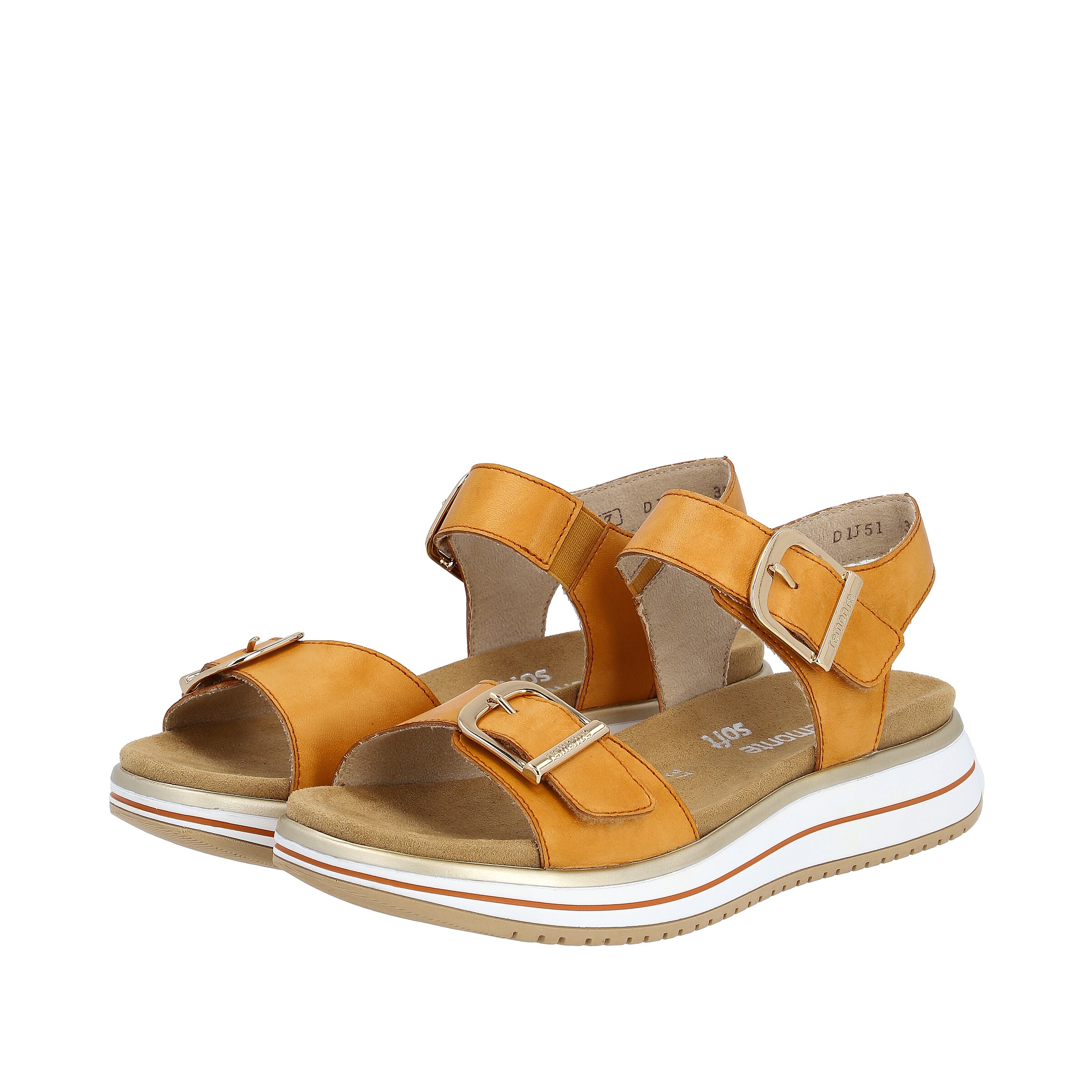 Sandales à lanières 'D1J51' REMONTE en orange