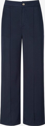 WALL London Loose fit Pleat-Front Pants in Blue: front