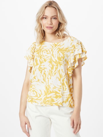 VERO MODA Blouse 'ANI BEA' in Geel: voorkant