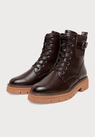 MARCO TOZZI Lace-Up Ankle Boots in Brown