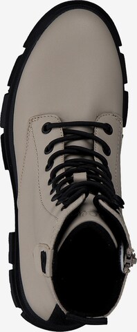 s.Oliver Lace-Up Ankle Boots in Beige