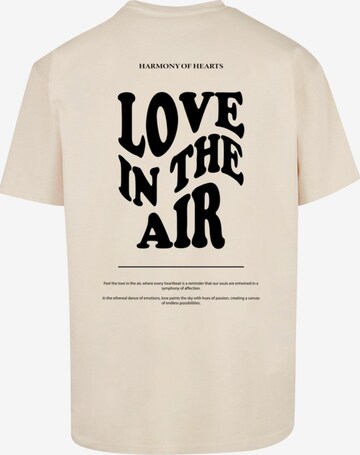 Maglietta 'Love In The Air' di Merchcode in beige