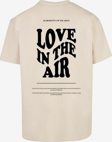 Merchcode Shirt 'Love In The Air' in Beige