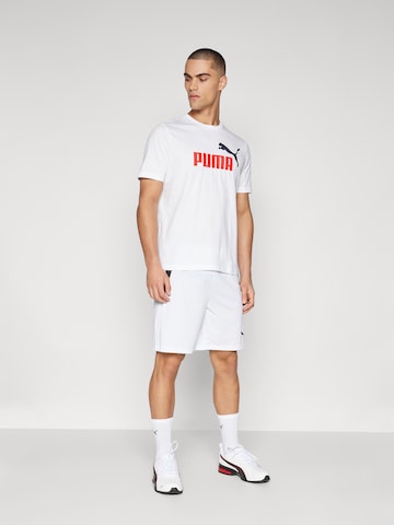PUMA Majica 'Ess No.1' | bela barva