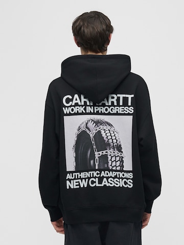 Bluză de molton 'Sean Hamilton' de la Carhartt WIP pe negru: față