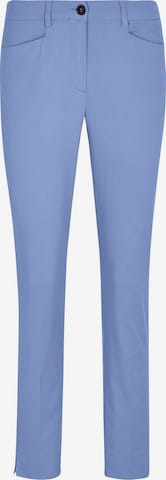 MADELEINE Chino trousers in Blue: front