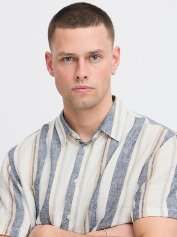 BLEND Regular Fit Kurzarmhemd ' BHBOBBY Shirt stripe ' in Weiß