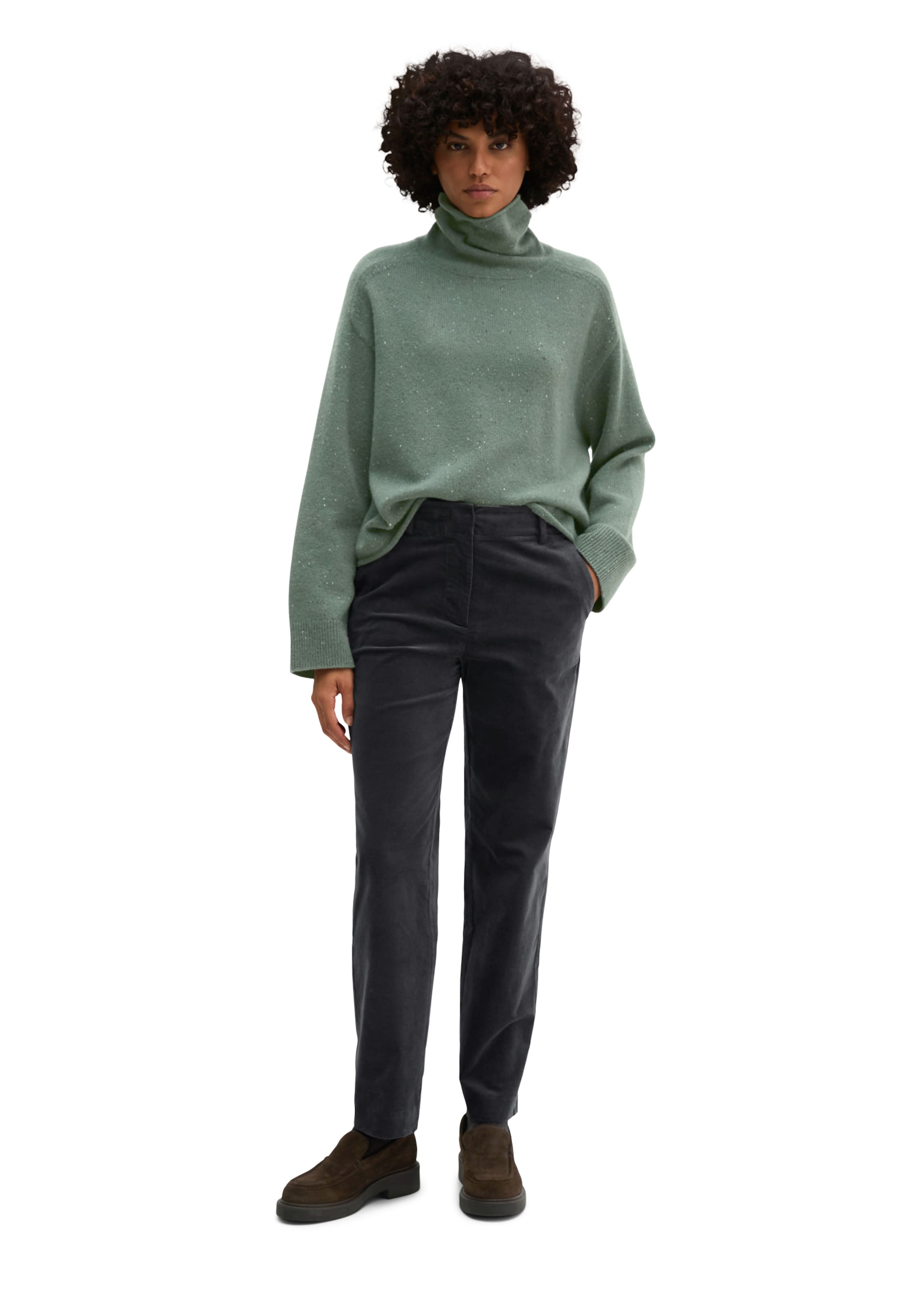 Marc O'Polo Tapered Hose in Grau: Vorderseite