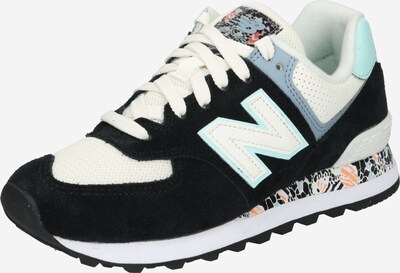Sneaker bassa '574' new balance di colore turchese / opale / melone / nero / bianco, Visualizzazione prodotti