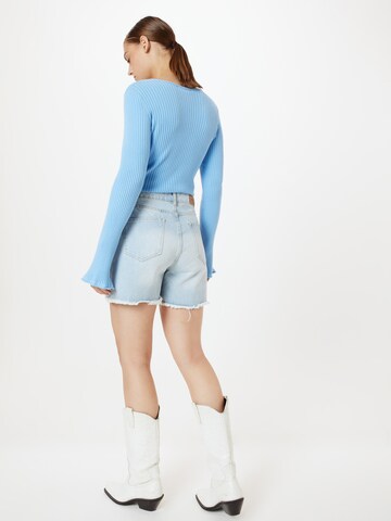 Nasty Gal Slimfit Shorts in Blau