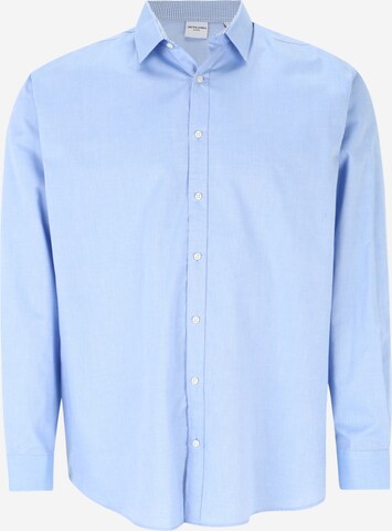 Chemise 'BELFAST' Jack & Jones Plus en bleu : devant