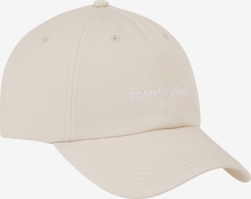 Tommy Jeans Cap in Beige: front