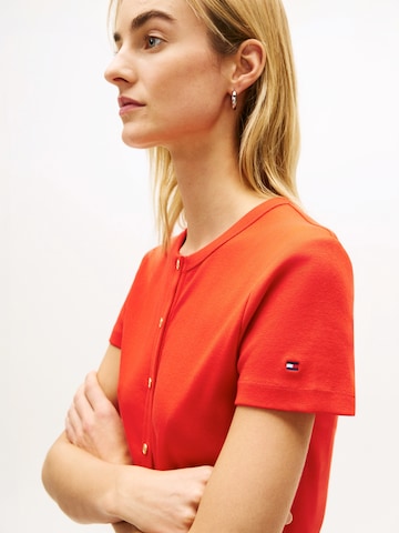 TOMMY HILFIGER Strickjacke in Orange