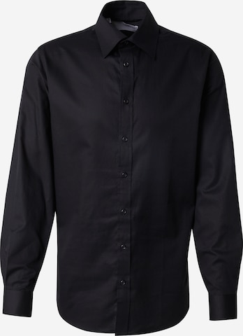 Chemise 'SLHETHAN' SELECTED en noir : devant