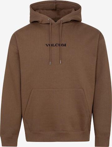 Sweat-shirt Volcom en marron : devant