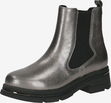 CAPRICE Chelsea Boots in Silber: Vorderseite