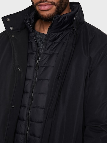 Manteau d’hiver 'Central' Threadbare en noir