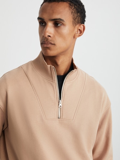 Grimelange Sweat-shirt en beige foncé / noir, Vue avec produit