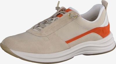 Paul Green Baskets basses en beige / orange / blanc, Vue avec produit