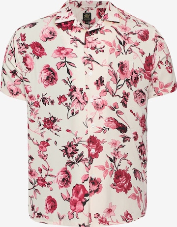 Campus Sutra Regular fit Skjorta 'Leon' i rosa: framsida