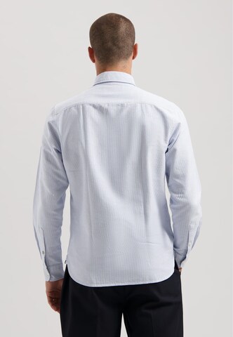 Dstrezzed Comfort fit Button Up Shirt 'Oliver' in Blue