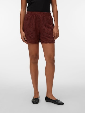 VERO MODA Regular Trousers 'MAYA' in Red: front