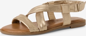 TamarisSandale s remenčićima - zlatna boja: prednji dio