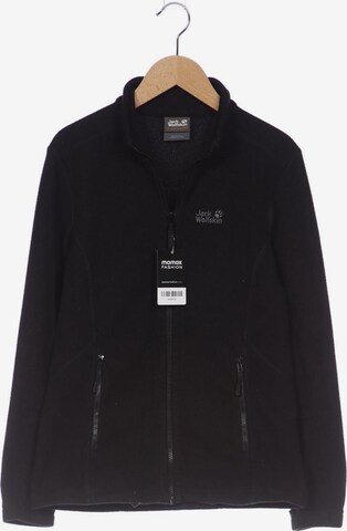 JACK WOLFSKIN Sweatshirt & Zip-Up Hoodie in S in Black: front