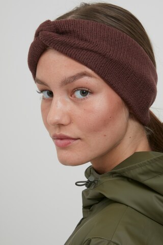 ICHI Headband in Brown: front