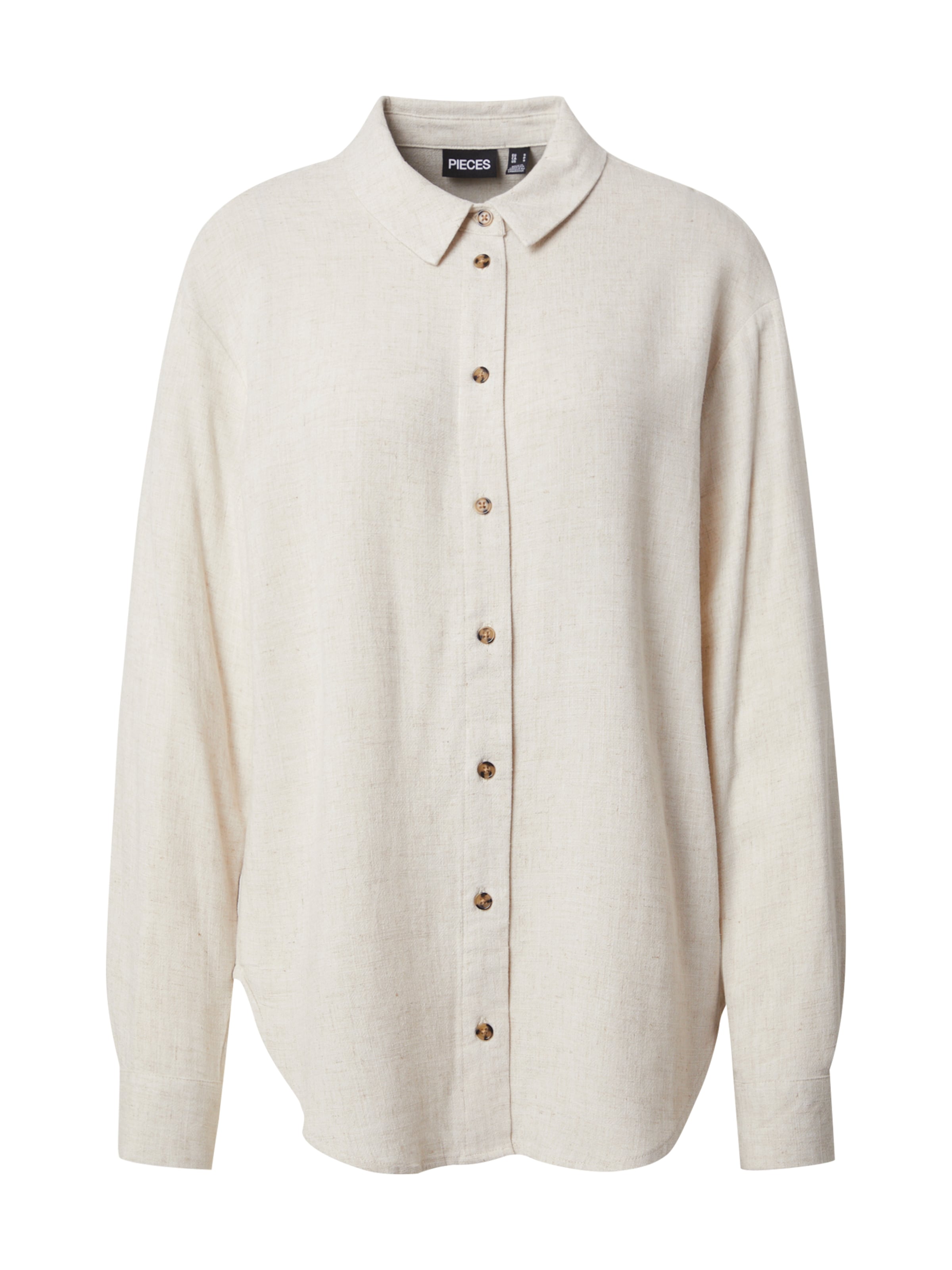 Camicia da donna &#x27;Vinsty&#x27; di PIECES in beige: frontale