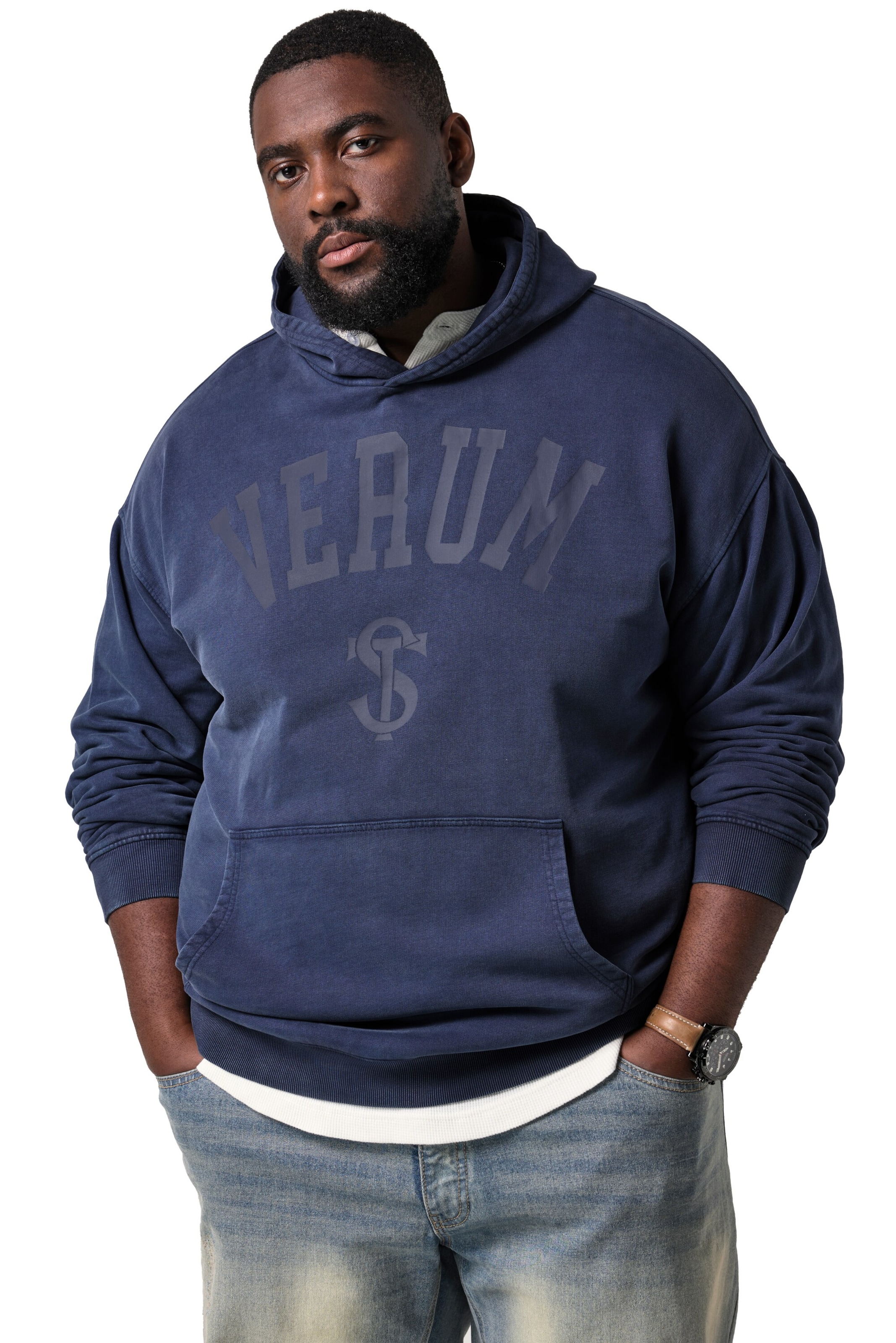 STHUGE Sweatshirt in Blau: Vorderseite