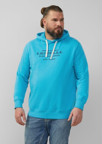 s.Oliver Sweatshirt in Groen: voorkant