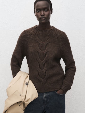 MANGO Pullover 'NOLITA' in Braun: Vorderseite