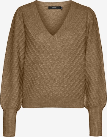 Pull-over 'STINNA' VERO MODA en marron : devant