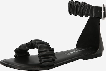 Vero Moda Wide Fit Sandals 'EDITH' in Black: front