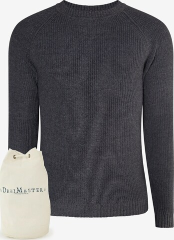 DreiMaster Vintage Sweater in Grey: front