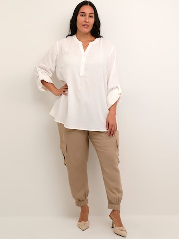 KAFFE CURVE Blouse 'Mille' in White