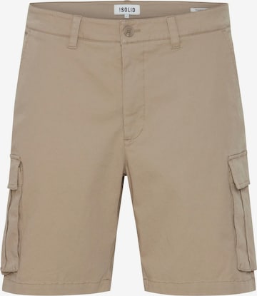 !Solid - Loosefit Calças cargo ' JOE ' em bege: frente