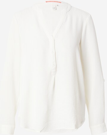 QS Blouse in Beige: voorkant