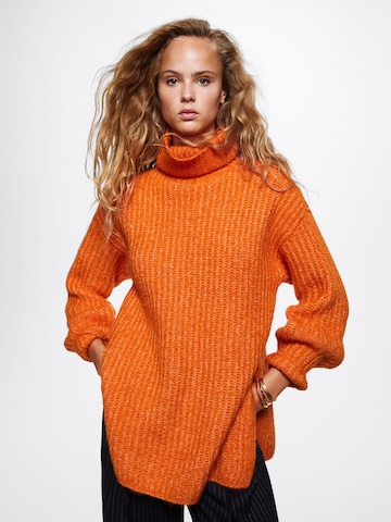 MANGO Sweater 'Fresa' in Orange: front