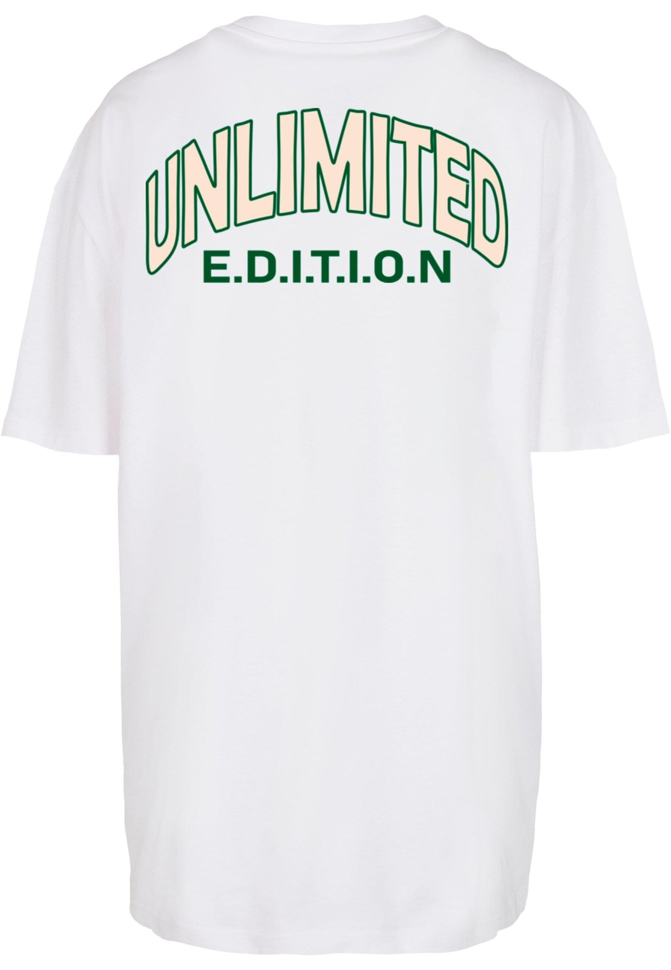 Merchcode Oversized shirt 'Unlimited Edition' in Wit