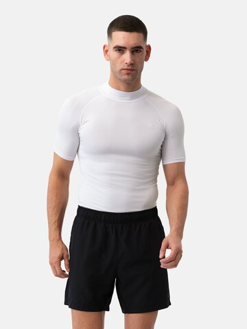 DANISH ENDURANCE Sports sweatshirt 'Compression SS' in White: front